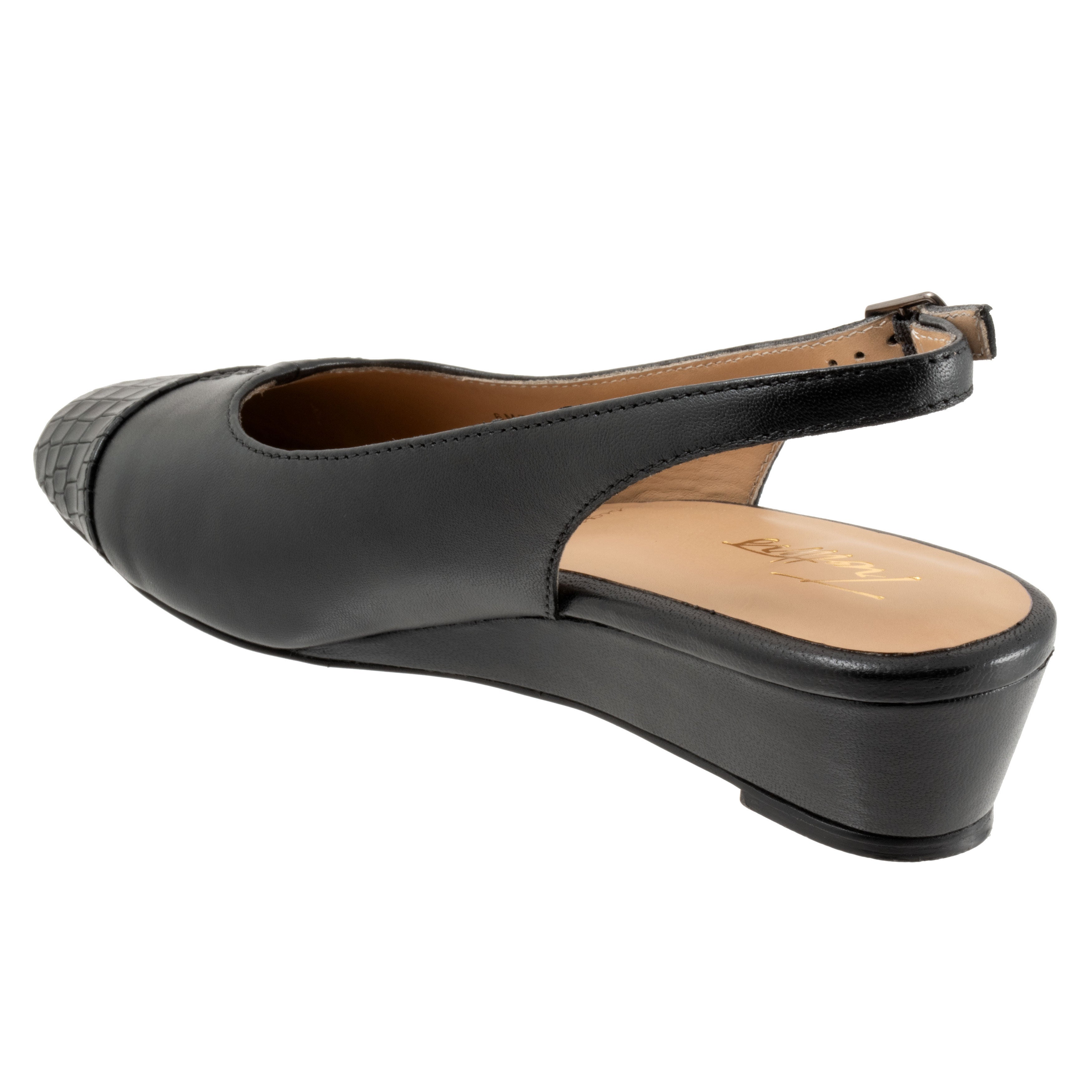 Dea Wedge Pump, DARK BLACK CROCO, on-hover image number 1