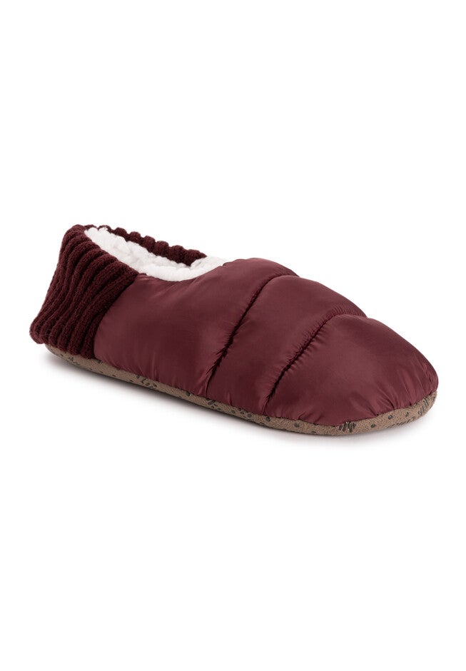 Quilted Bootie Slippers, OXBLOOD, hi-res image number null