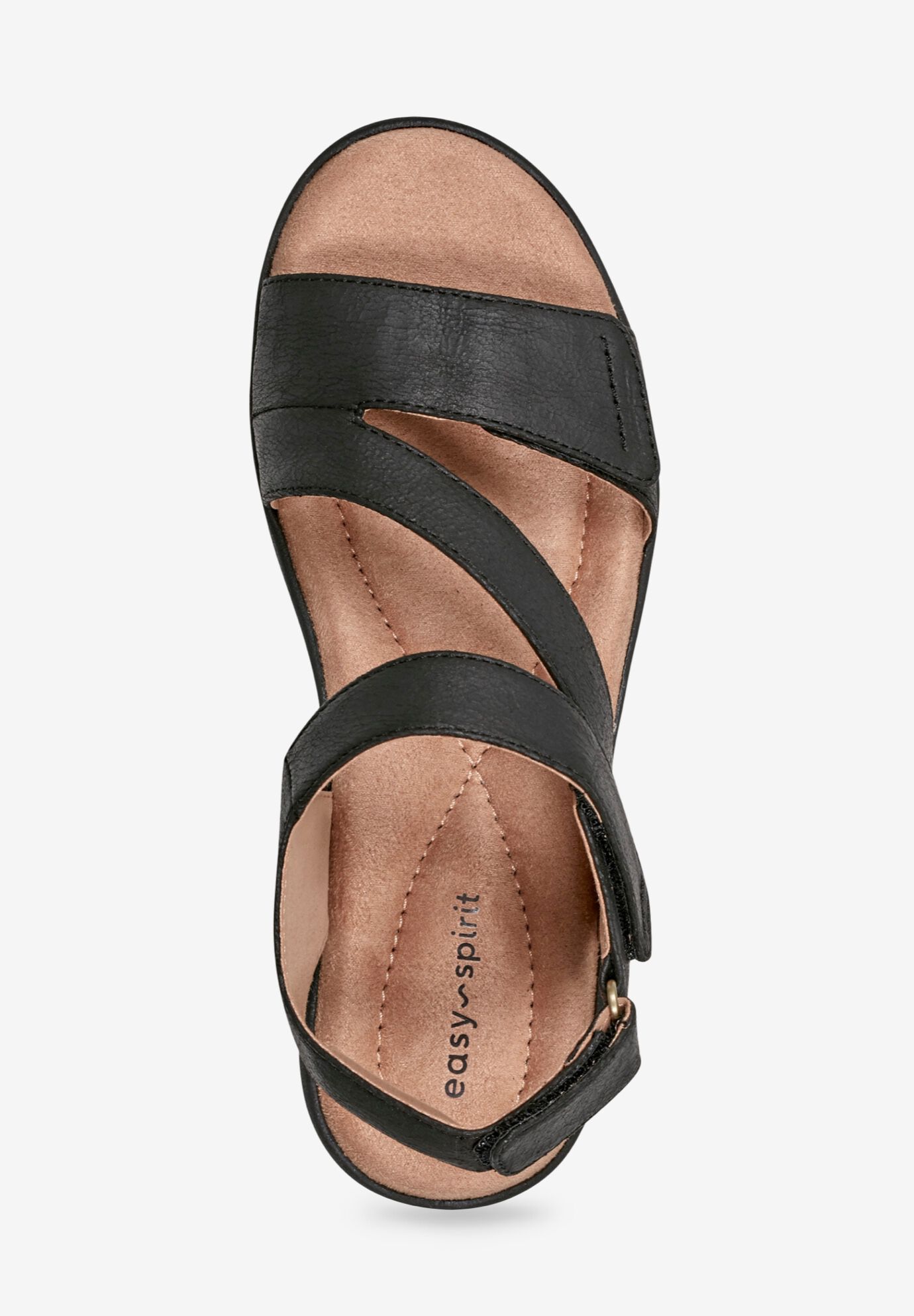 The Kimberly Wedge Sandal, BLACK, alternate image number 4