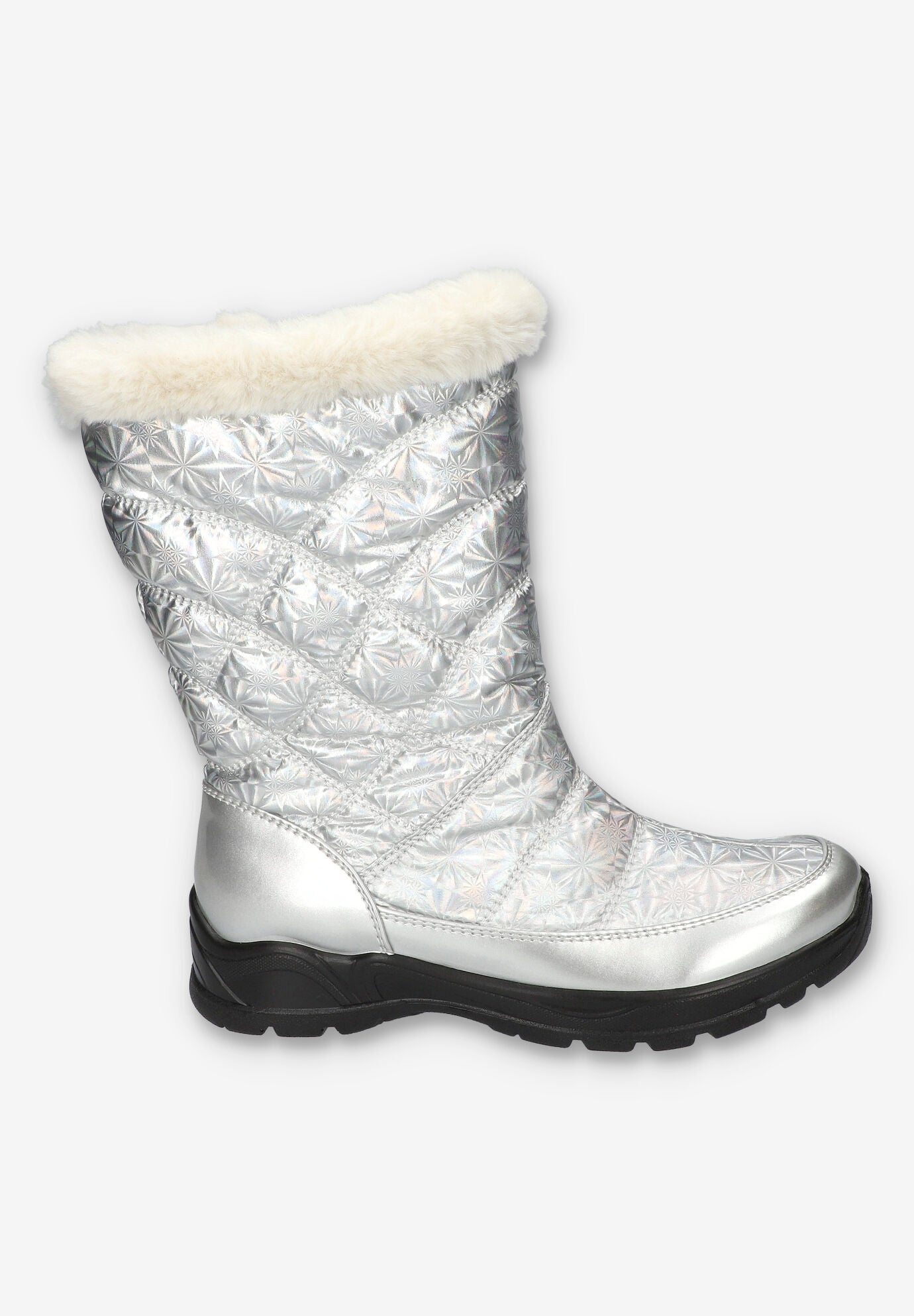 Cuddle Waterproof Boot, SILVER PATENT, alternate image number 2