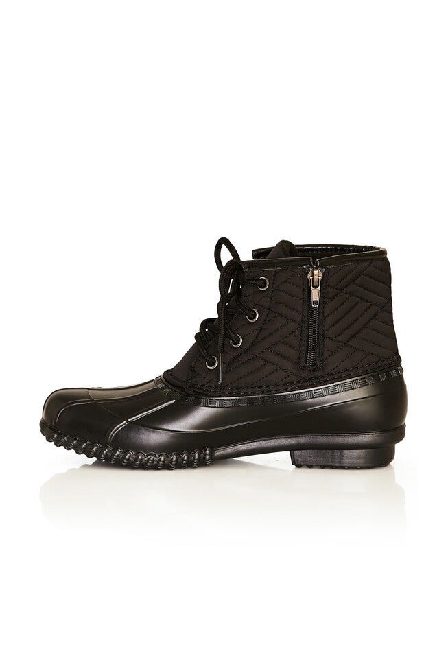 Mona Quilted Weather Boot, BLACK, alternate image number null
