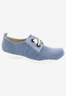 Calypso Slip On Flat, DENIM GOLD FABRIC, hi-res image number null