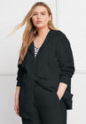 Cable-Knit Zip-Up Sweatshirt, DARK CHARCOAL, hi-res image number null