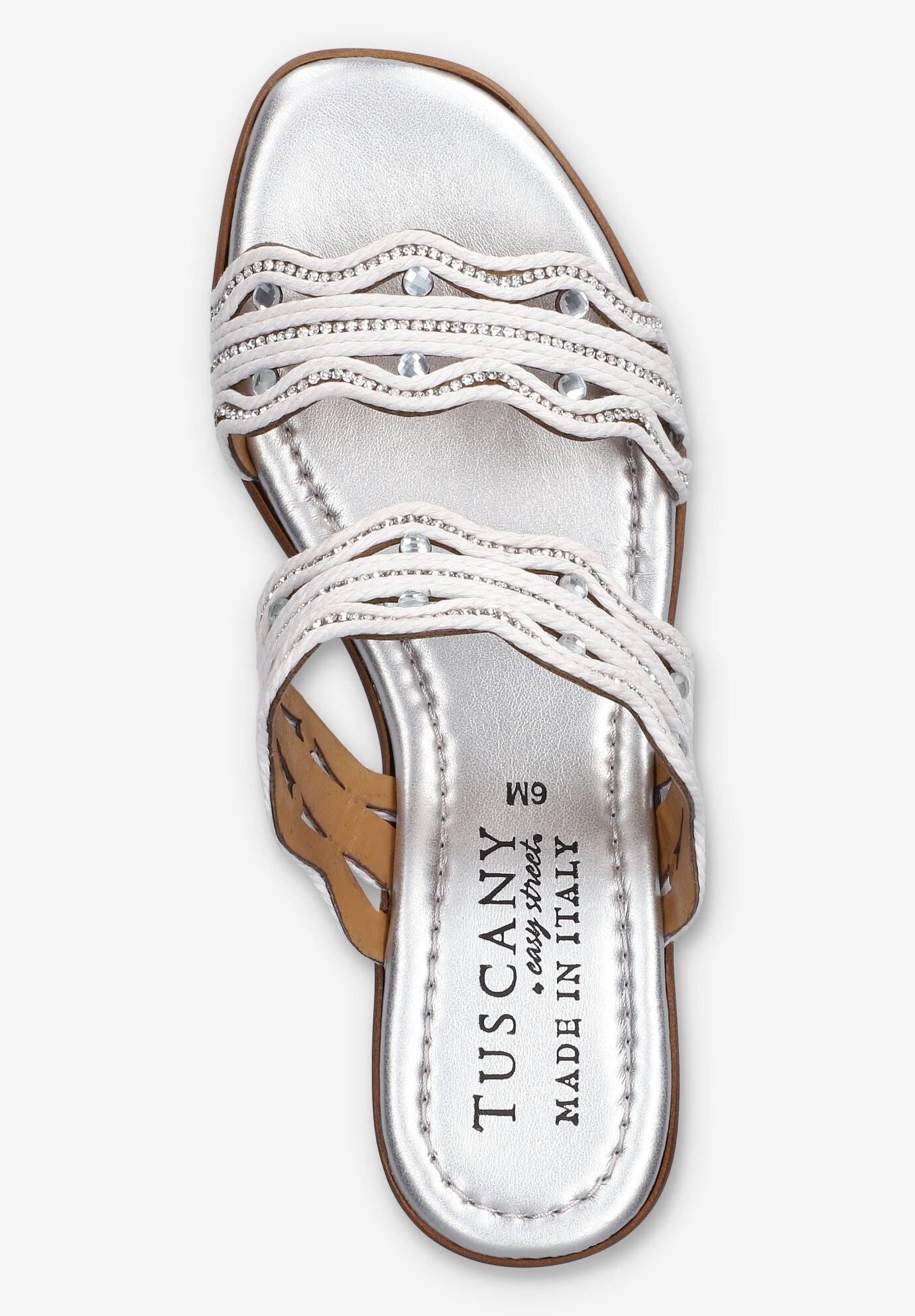 Selva Wedge Sandal, WHITE, alternate image number 6