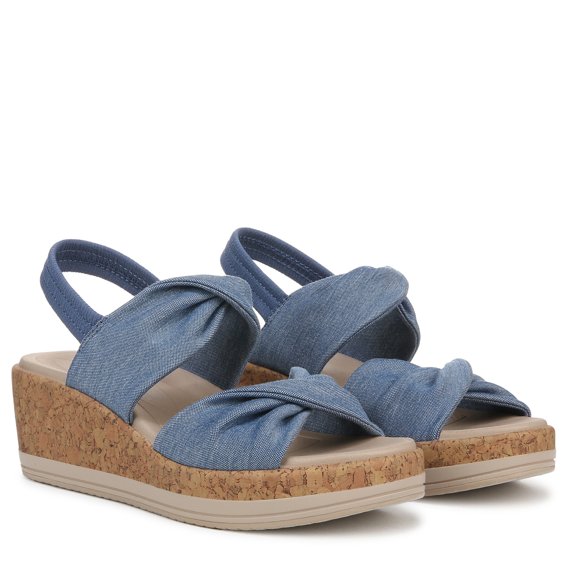 Riley Slingback Wedge Sandal, ELEMENTAL BLUE, alternate image number 2