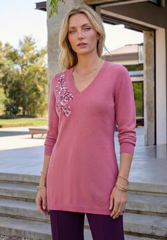 Plus Size CashMORE V-Neck Sweater