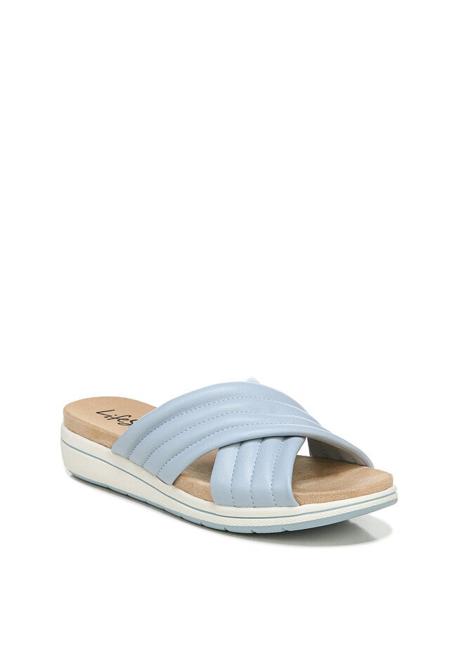 Panama Padded Slide Sandal, PEARL BLUE, hi-res image number null