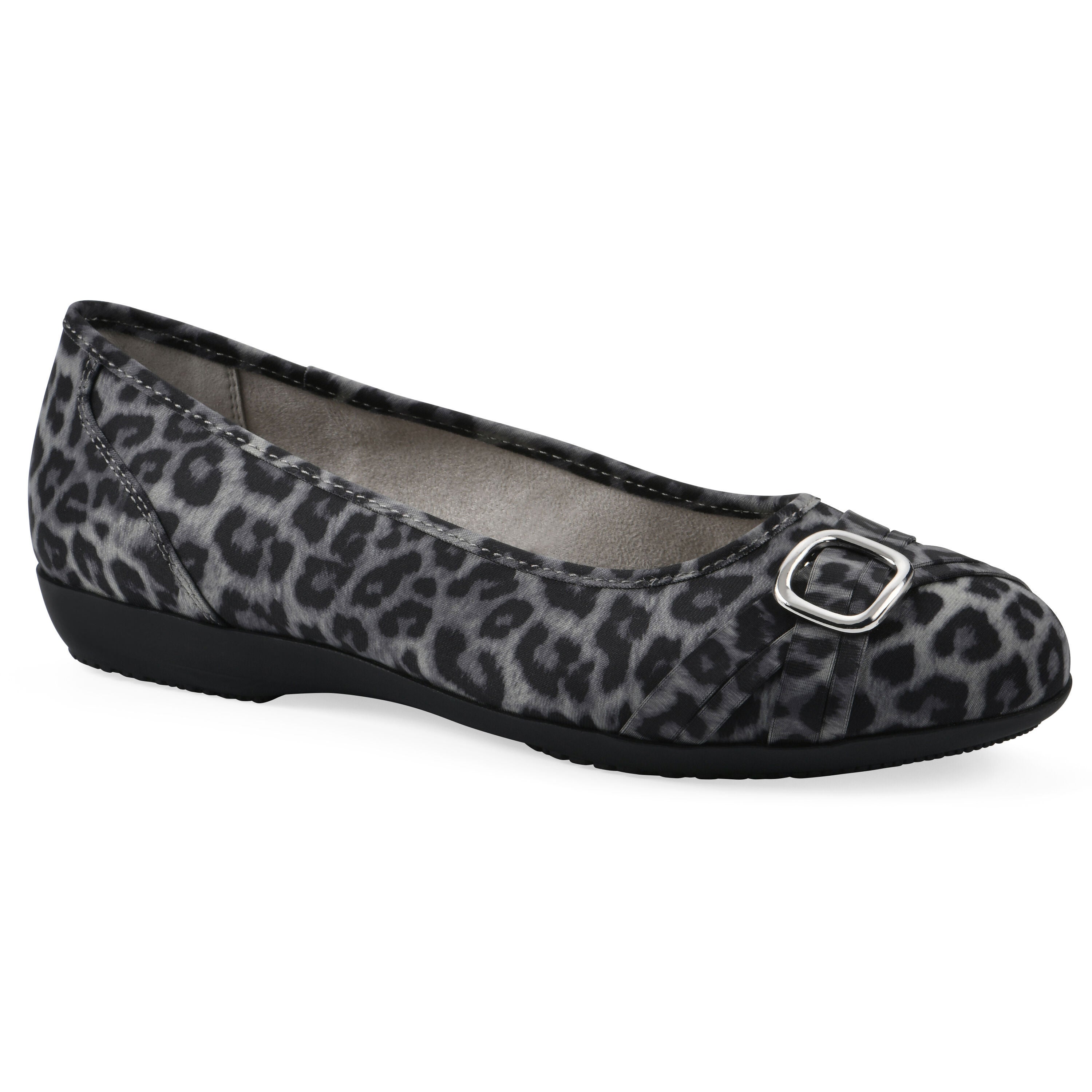 Calming Ballet Flat, GREY LEOPARD PRINT, hi-res image number 0