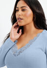 Scallop Lace Sweater, , alternate image number null