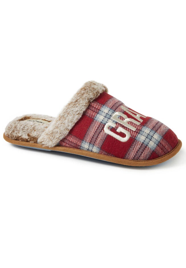 Grand Slippers, RED PLAID, hi-res image number null