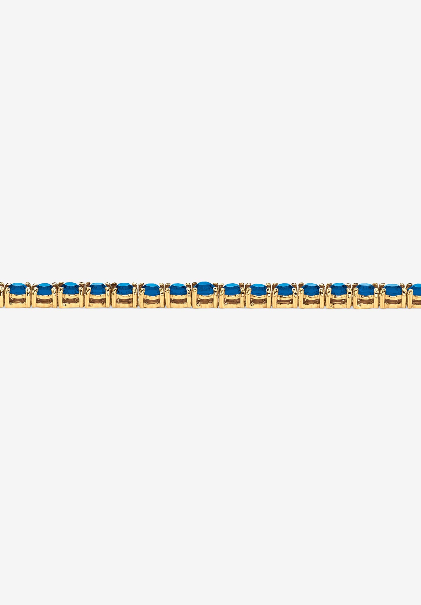 Birthstone Tennis Bracelet In Gold-Plated, , on-hover image number 1