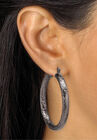 Mutil Colored Plated Hoop Earring 4 Pair Set, , alternate image number null
