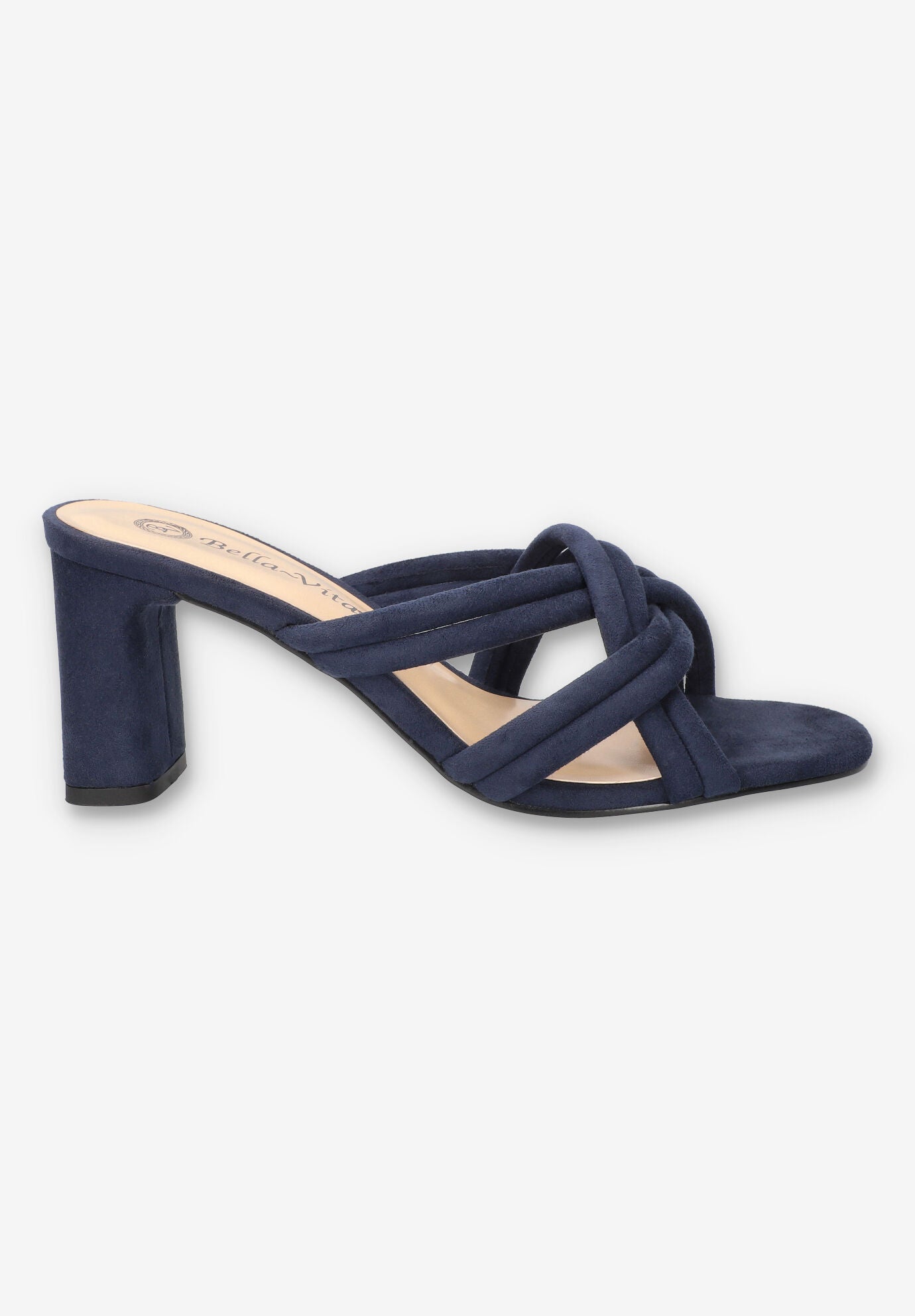 Carmen Heeled Sandal, NAVY SUEDE, alternate image number 2