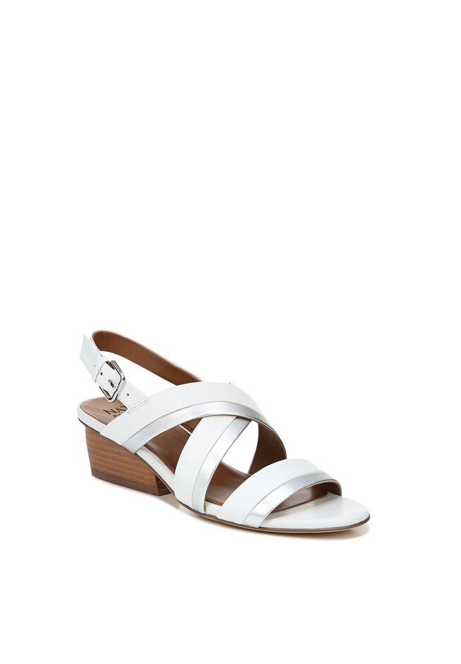 Cecilia Sandal , WHITE LEATHER, hi-res image number null