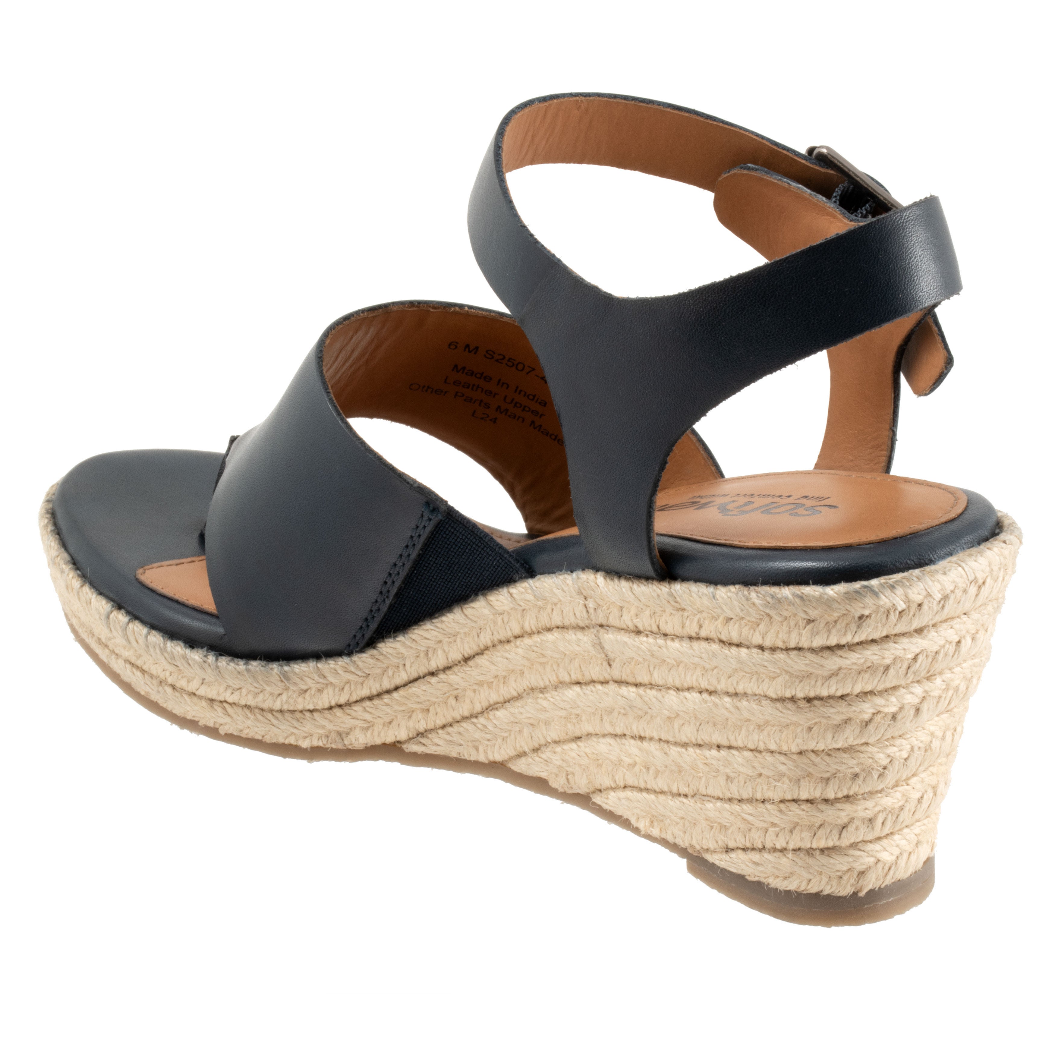 Hilo Wedge Sandal, NAVY, on-hover image number 1