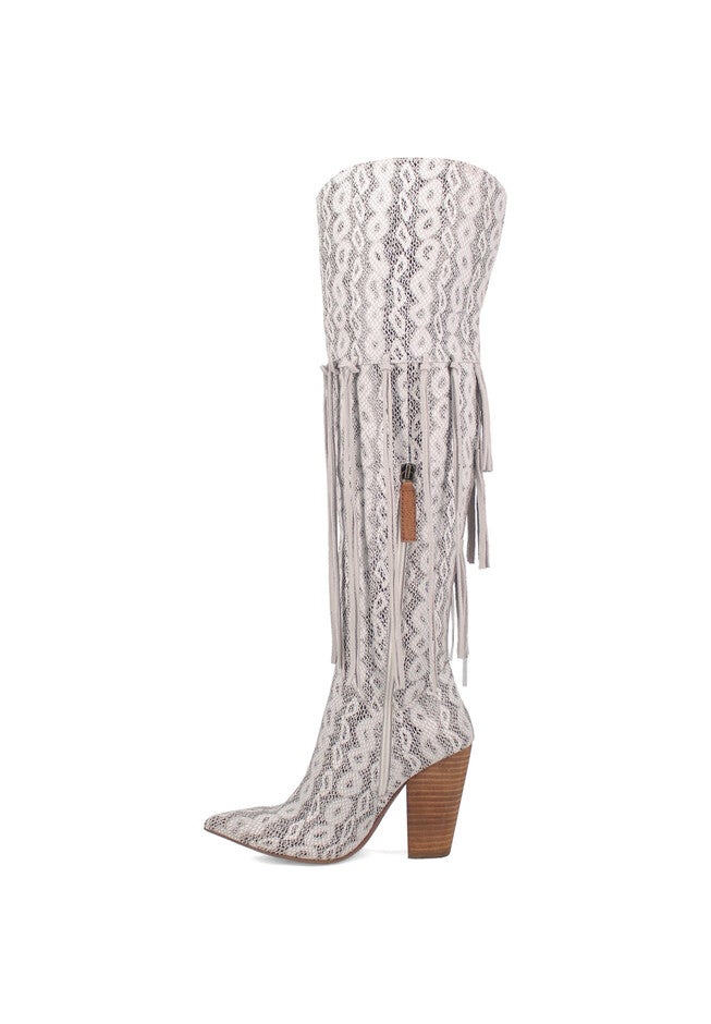 Kitty Kat Knee High Fringe Boot, , alternate image number 3