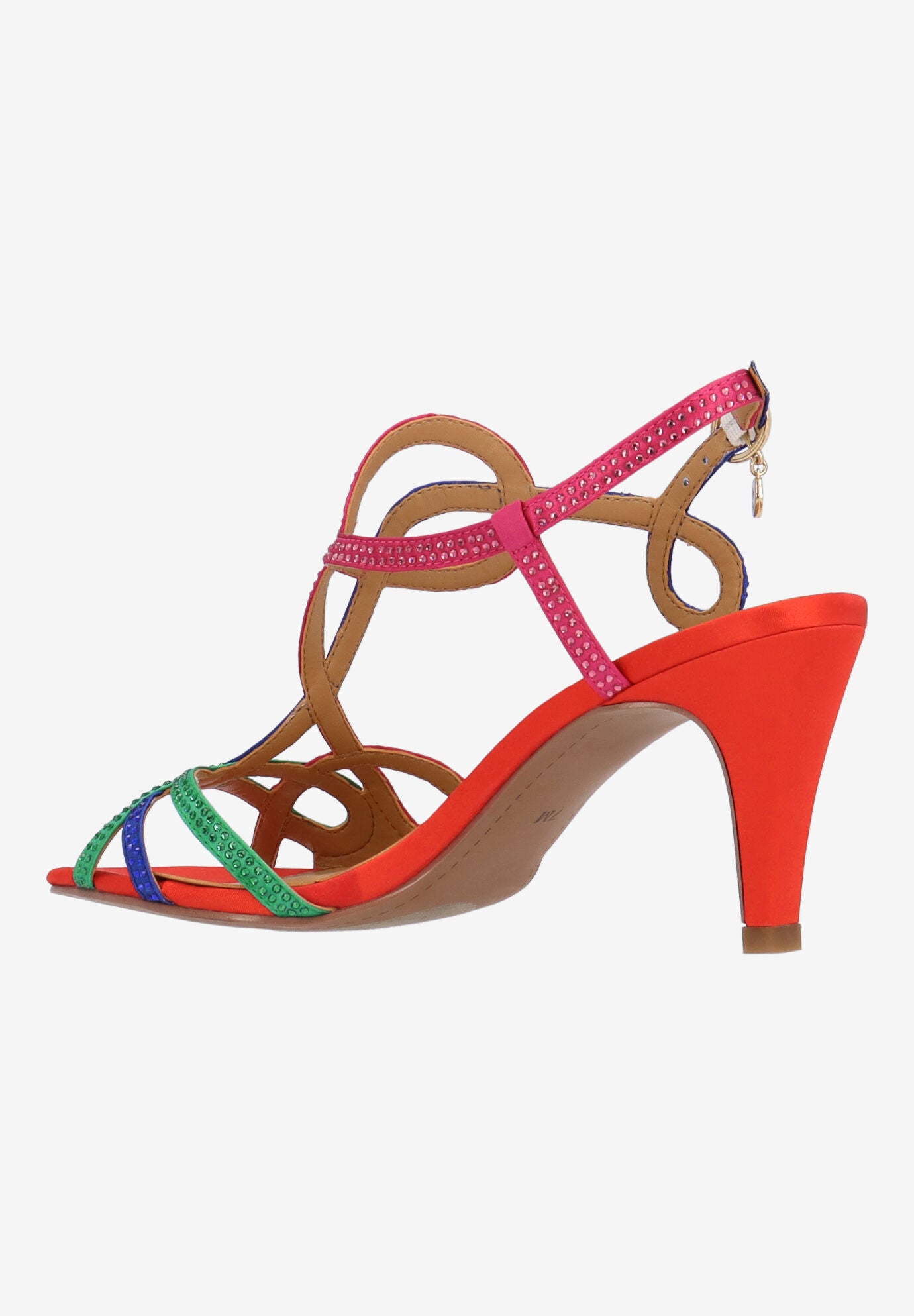 Lulah Strappy Sandal, RED, on-hover image number 1
