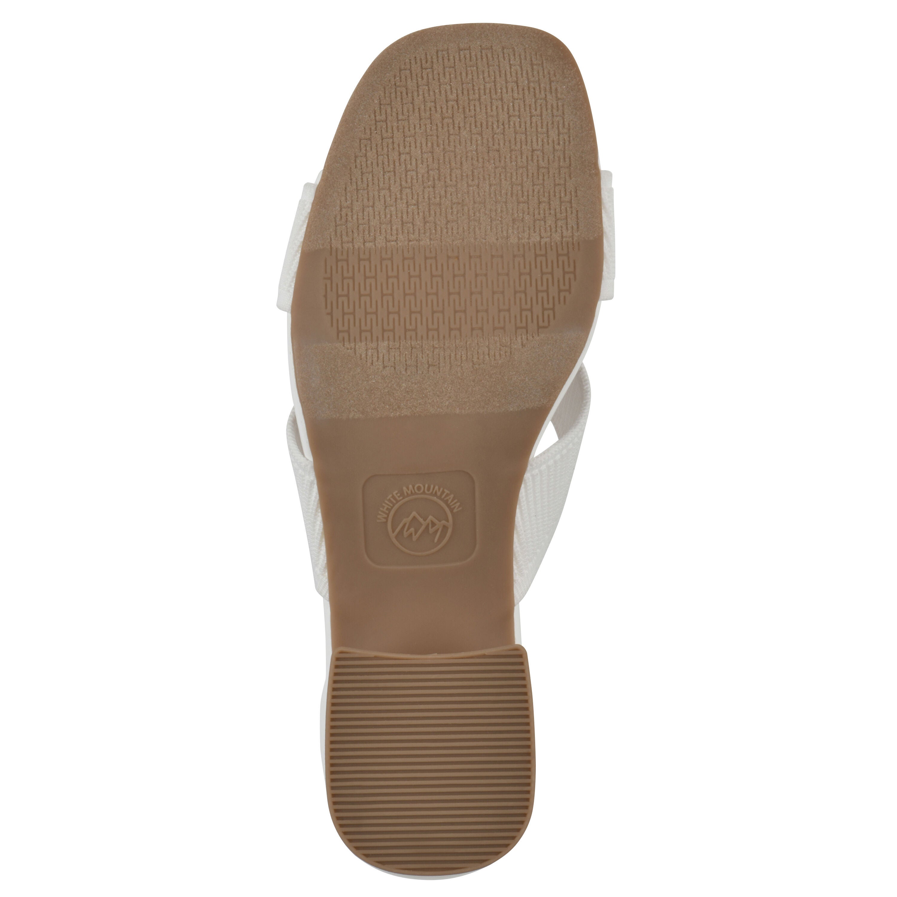 Milled Heeled Sandal, WHITE FABRIC, alternate image number 5