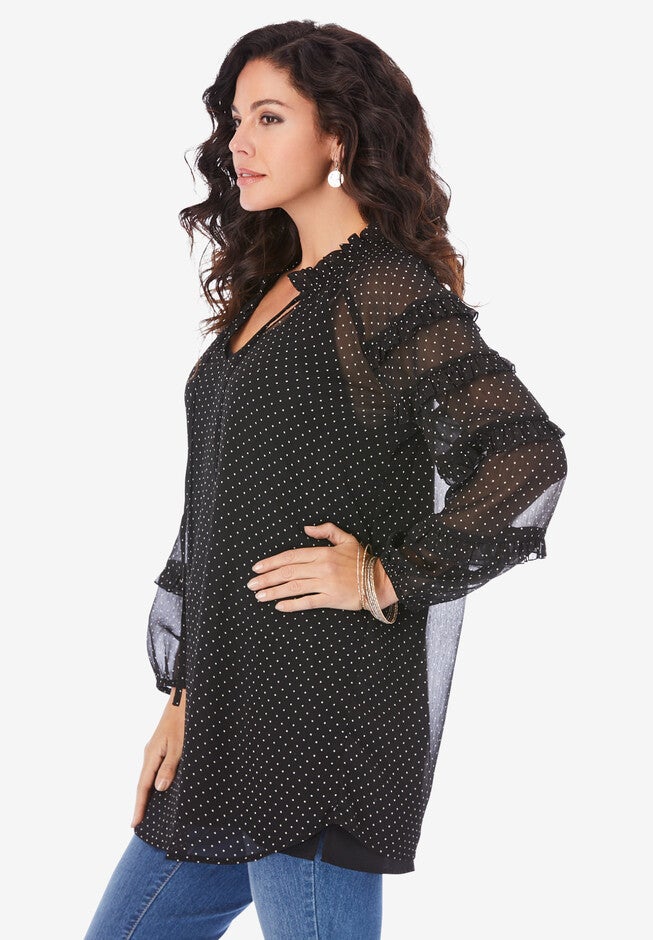 Ruffle Blouse, , alternate image number null