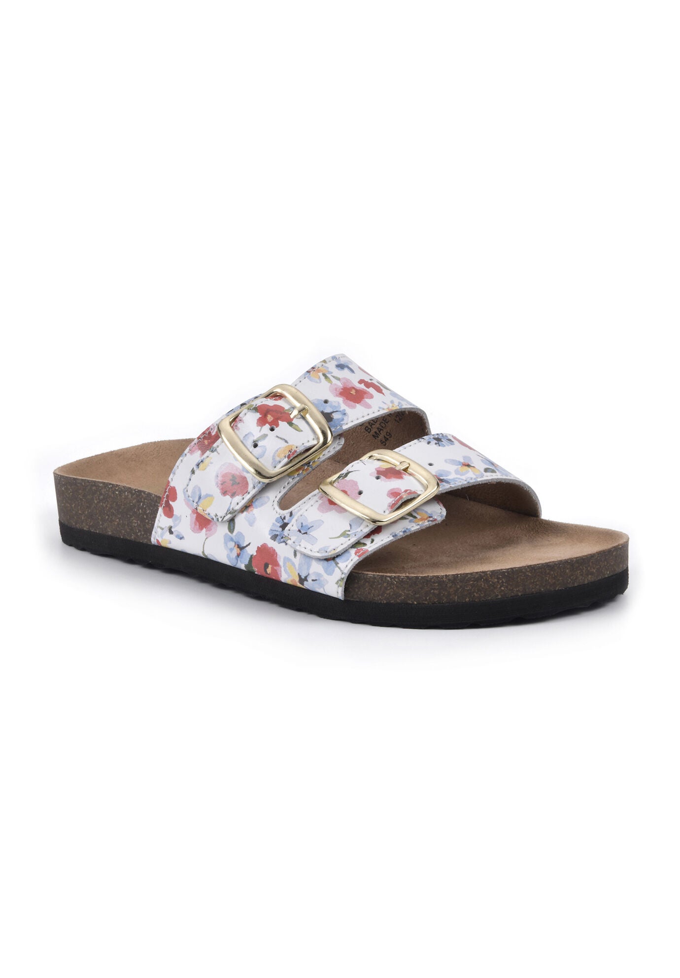 White Mountain Helga Sandals, WHITE MULTI LEATHER, hi-res image number 0