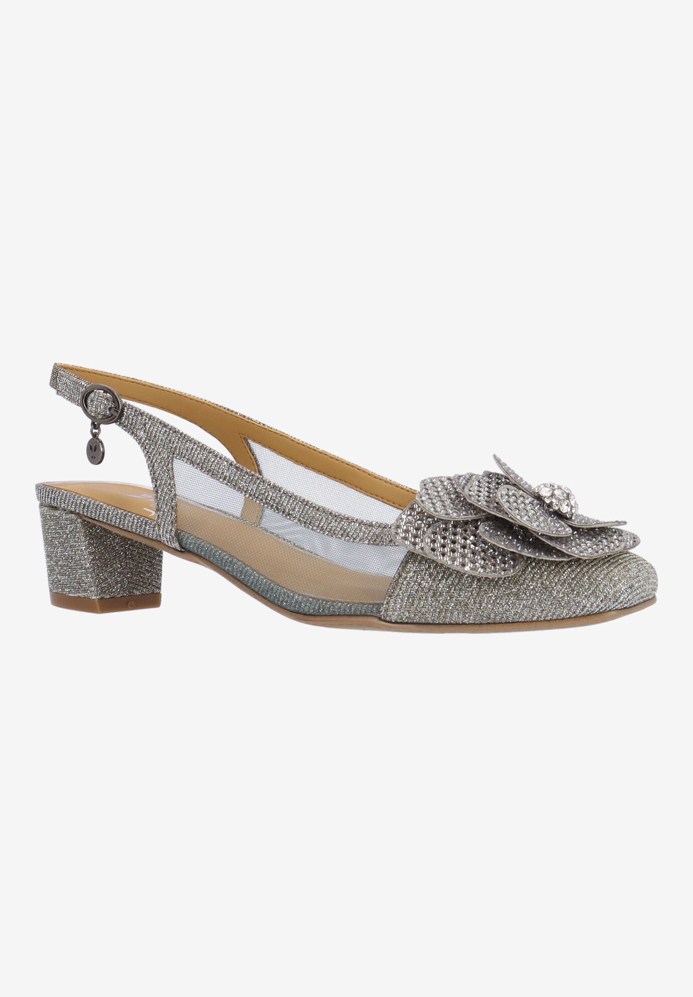 Bellina Slingback Pump, PEWTER, hi-res image number 0