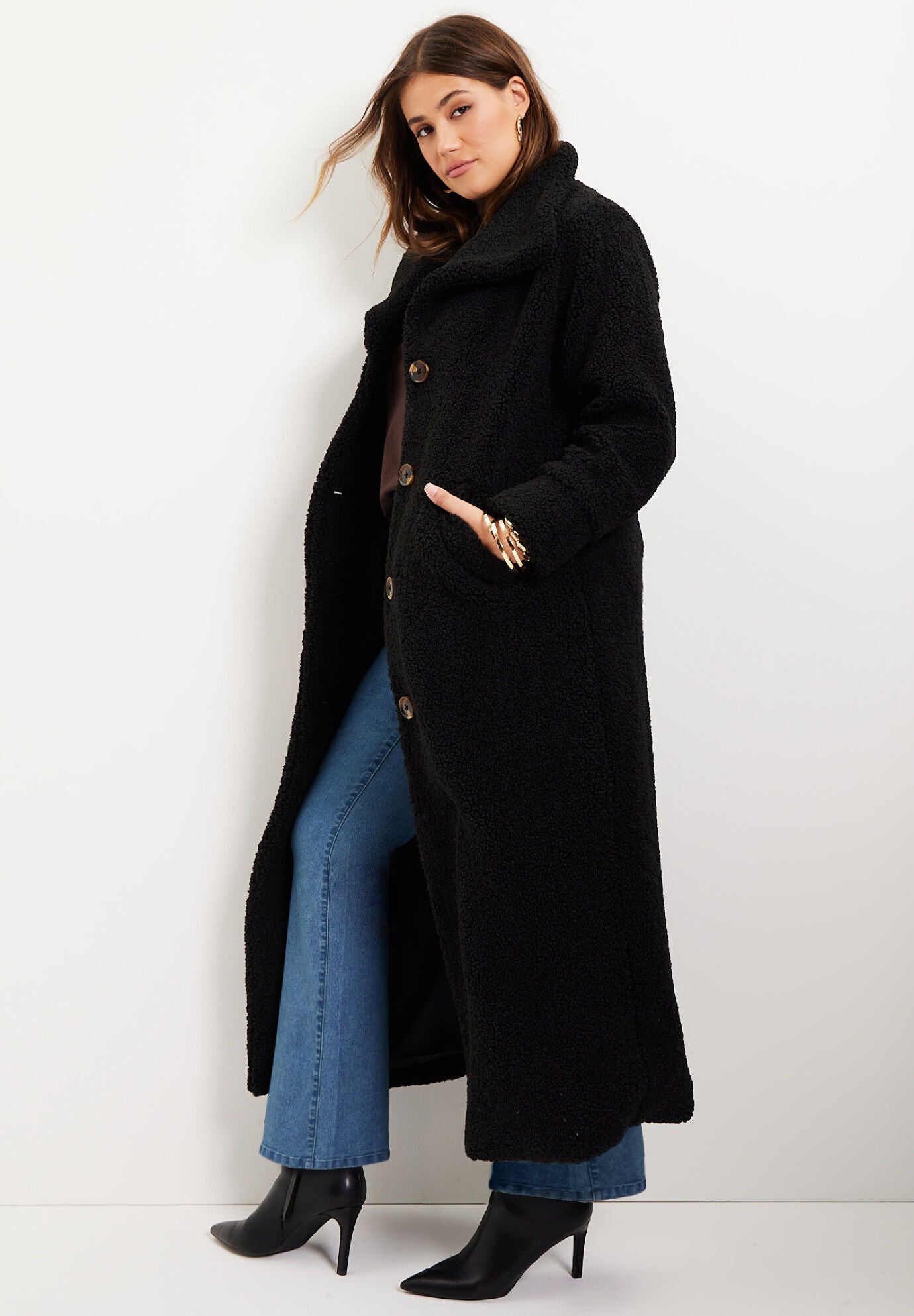 Teddy coat maxi outlet
