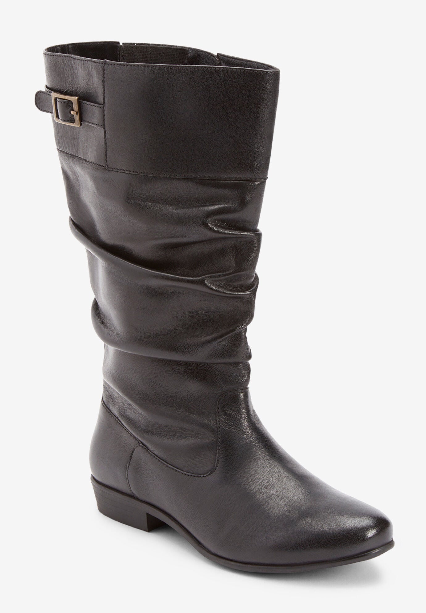 Ladies leather sales boots wide fit