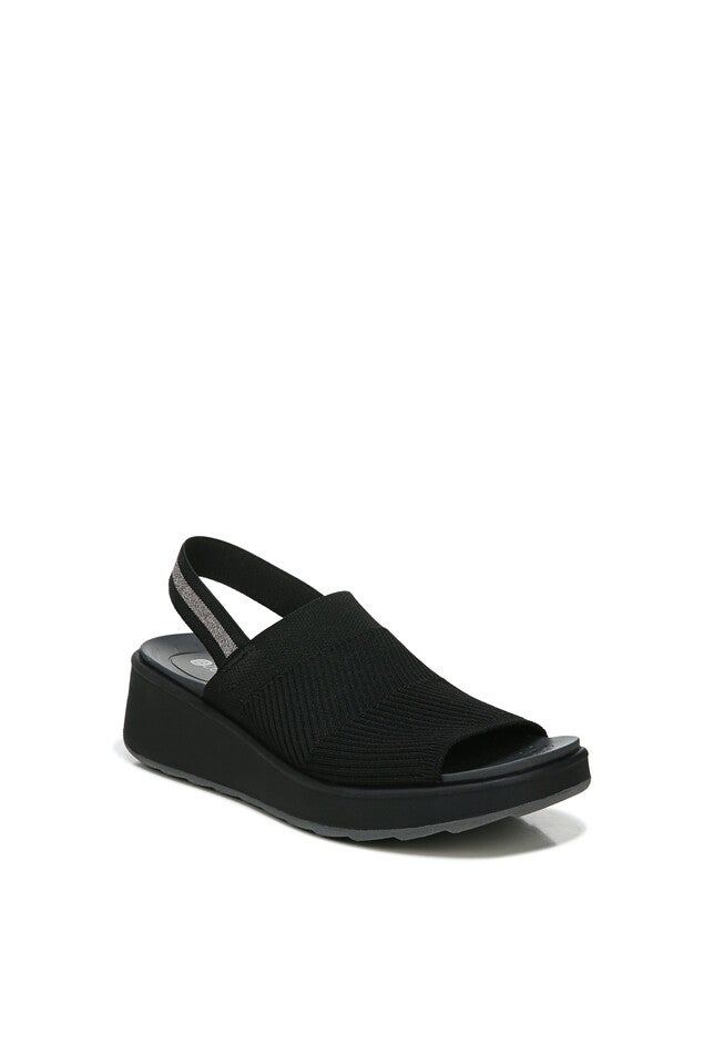 Nouveau Wedge Sandal, BLACK KNIT, hi-res image number null