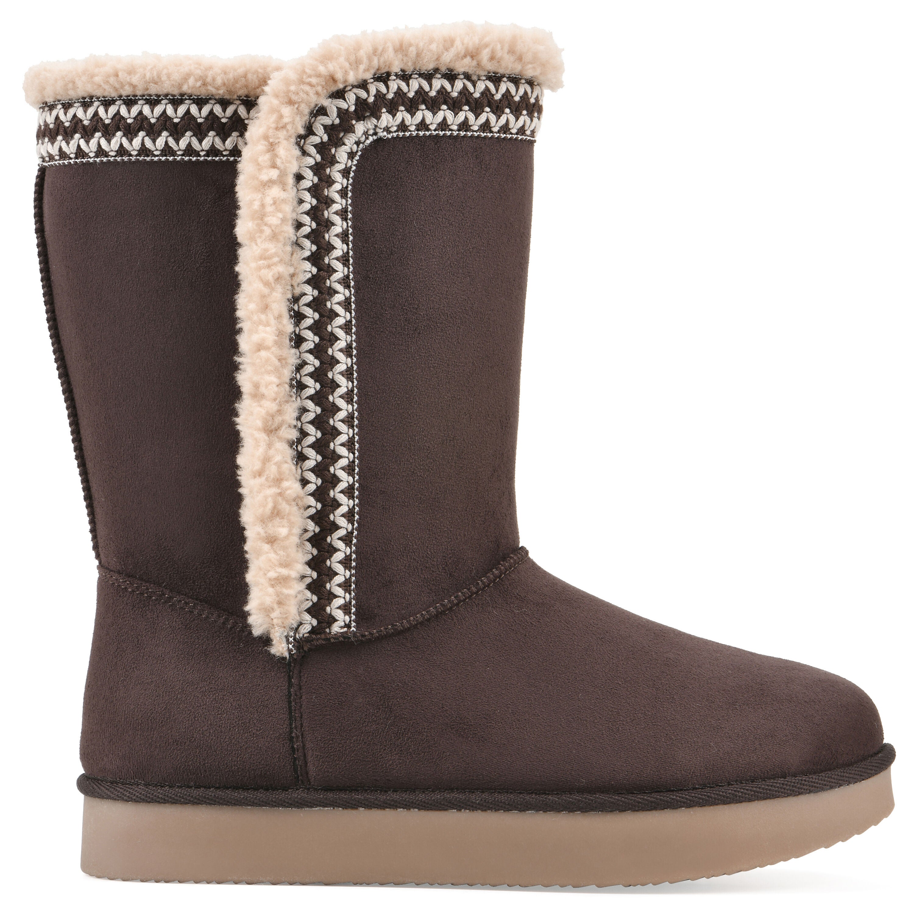 Blanca Faux Fur-Lined Boot, DARK BROWN FABRIC, alternate image number 2