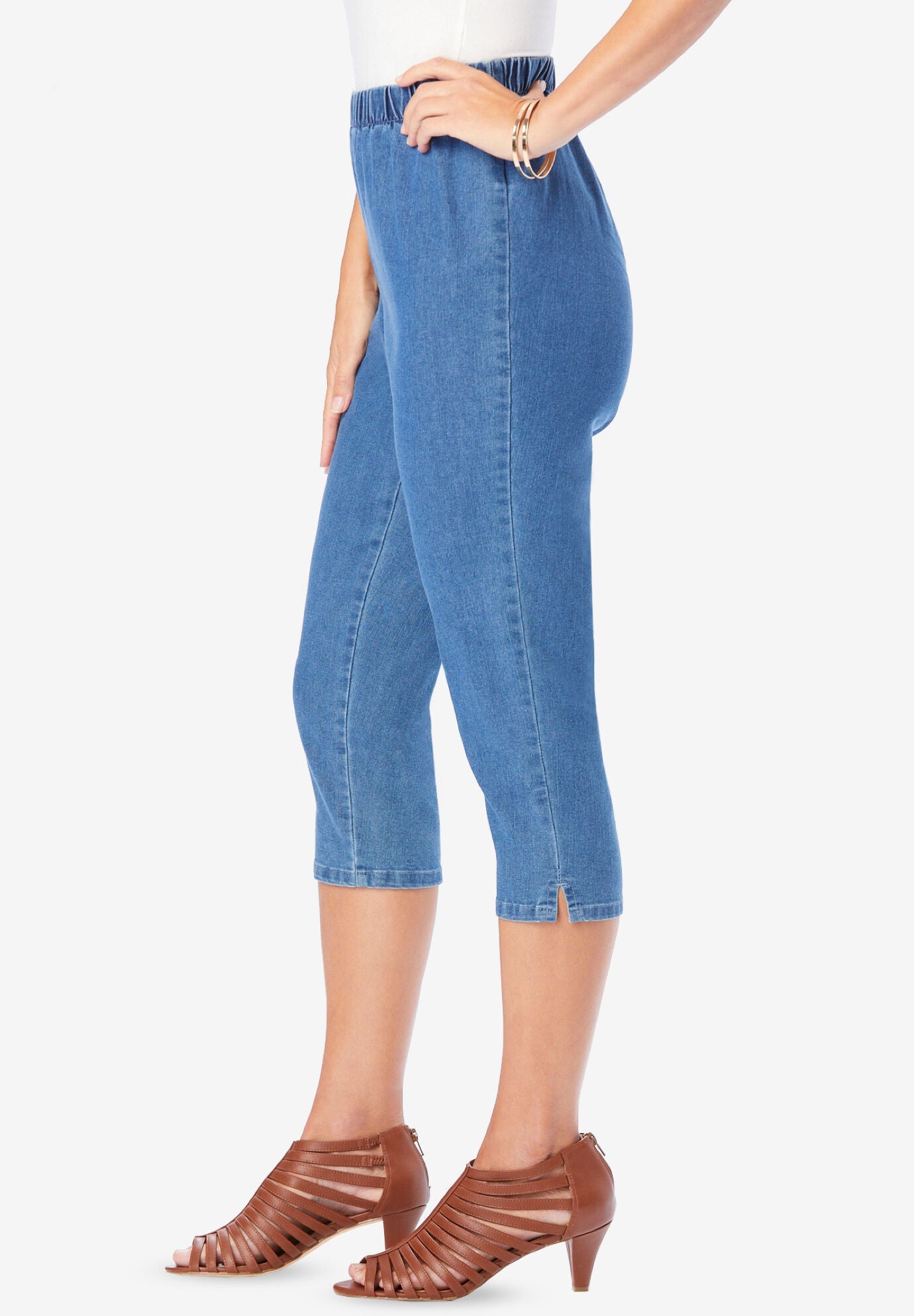 Women's stretch capri jeans on sale