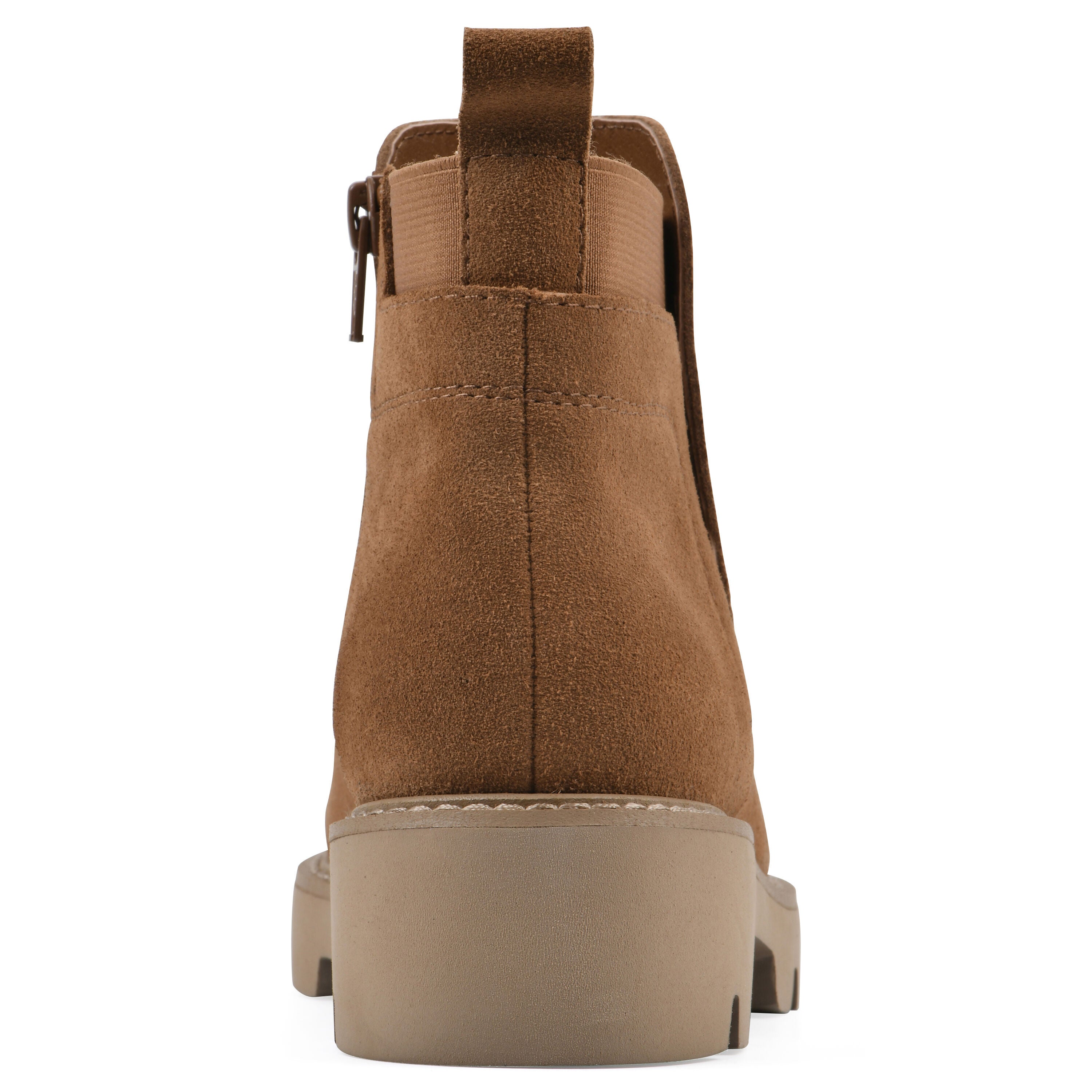 Glassie Lug Sole Chelsea Bootie, WHISKEY SUEDE, on-hover image number 1