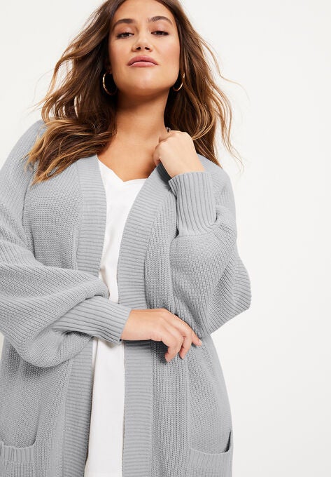 Open-Front Cardigan, , alternate image number null