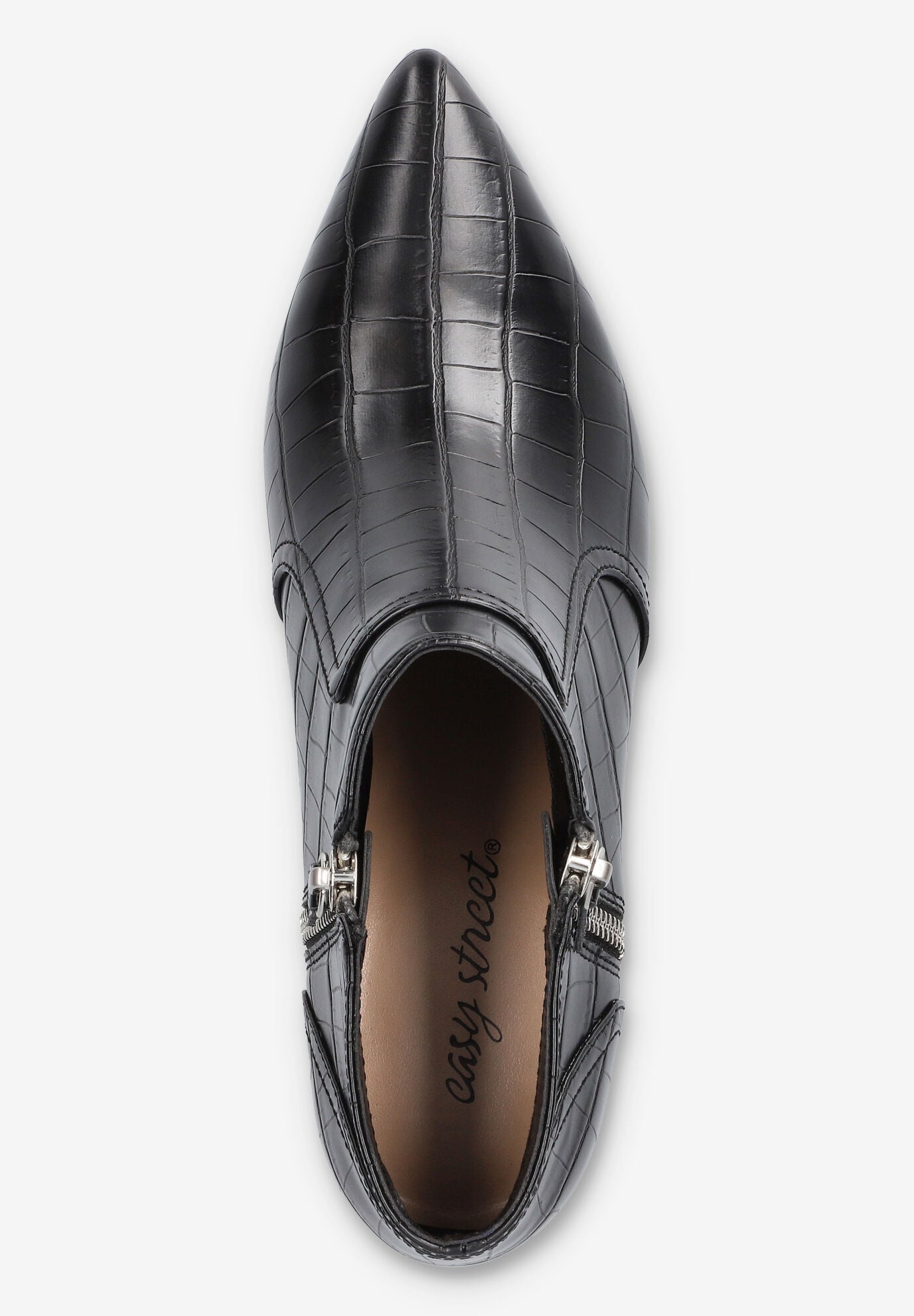 Annalee Dress Ankle Boot, BLACK CROCO, alternate image number 6