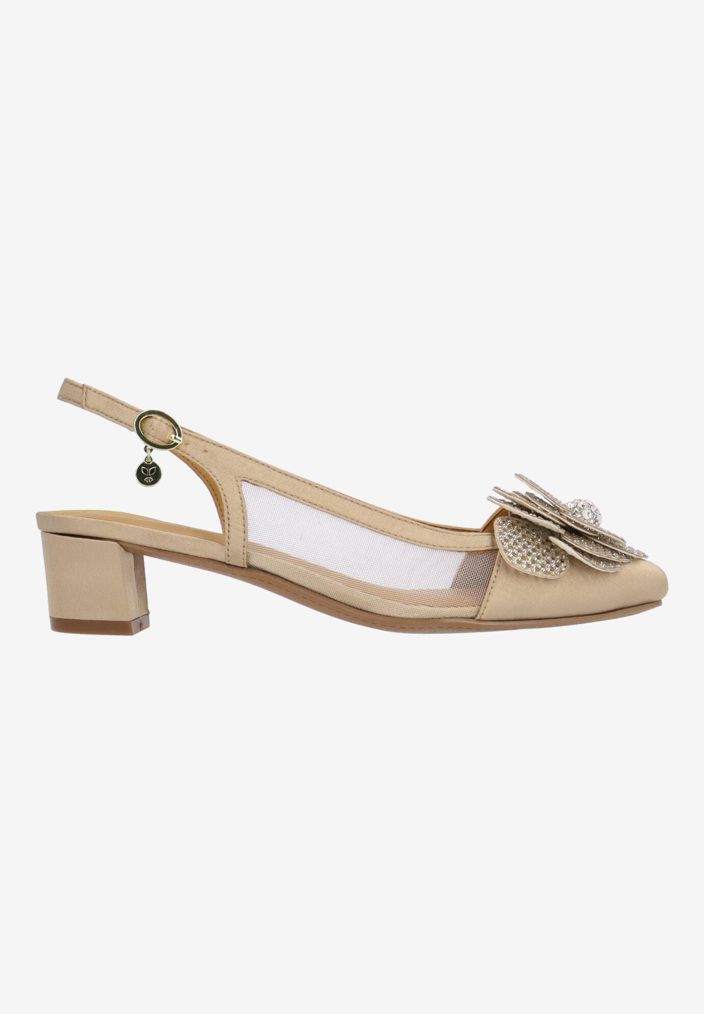 Bellina Slingback Pump, BEIGE, alternate image number 3