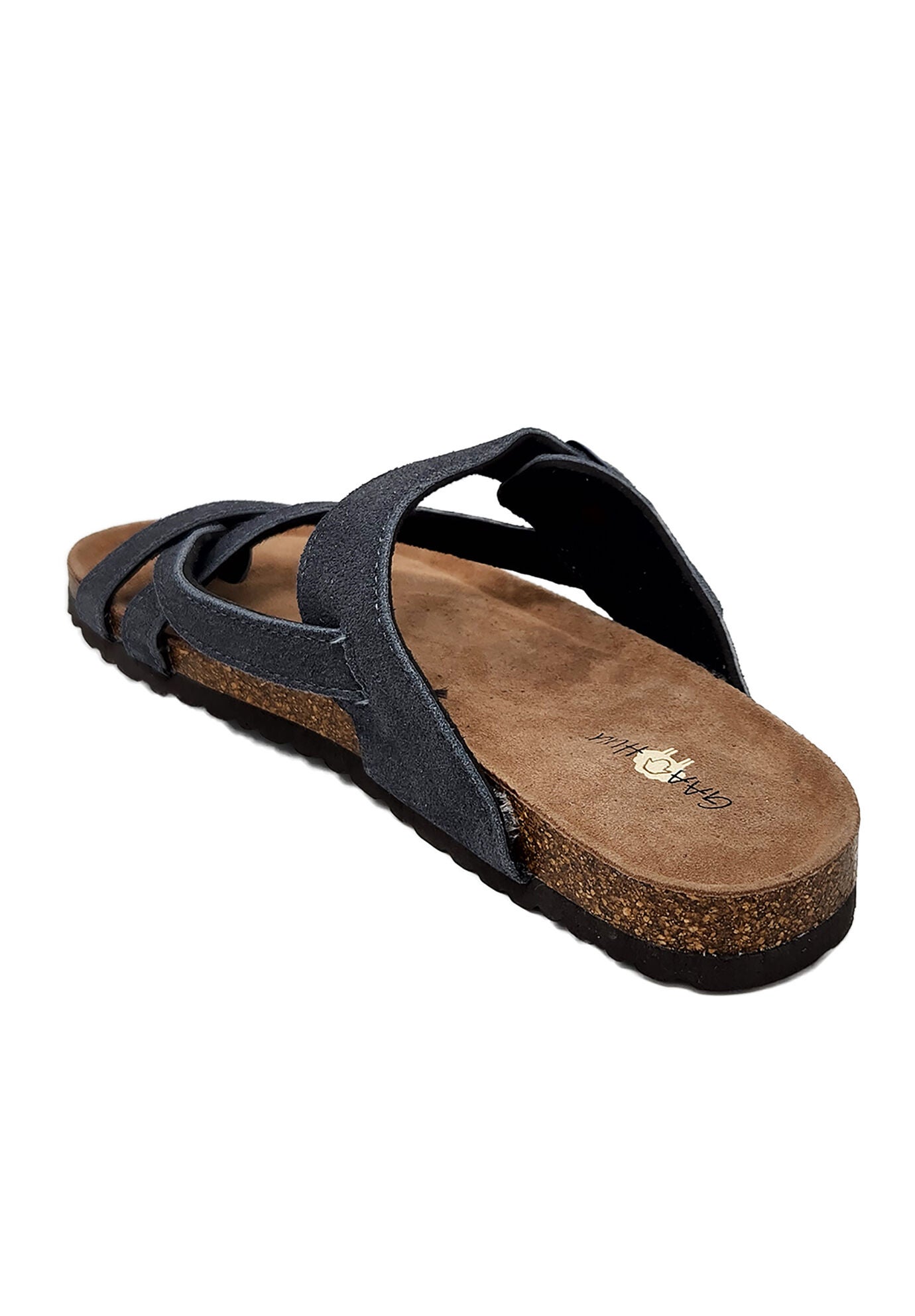 Womens Leather Weaved Strap Toe Strap Footbed Sandal, , on-hover image number 1