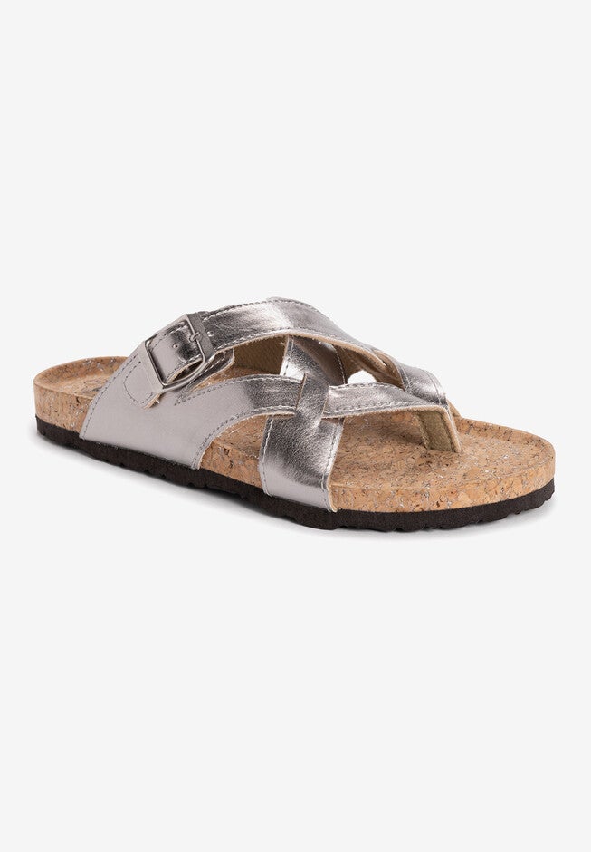 Shayna Terra Turf Sandal, SILVER, hi-res image number null