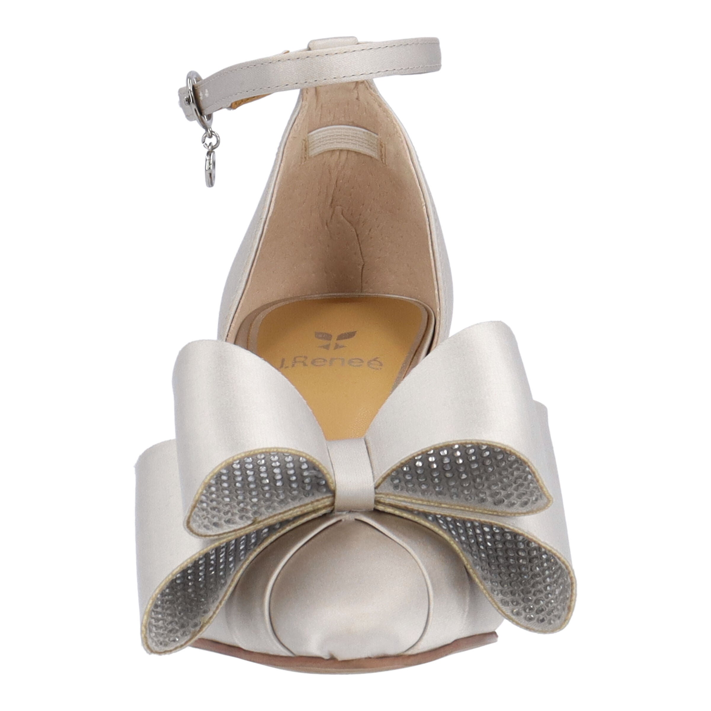 Pammie Ankle Strap Pump, LIGHT GRAY, alternate image number 2