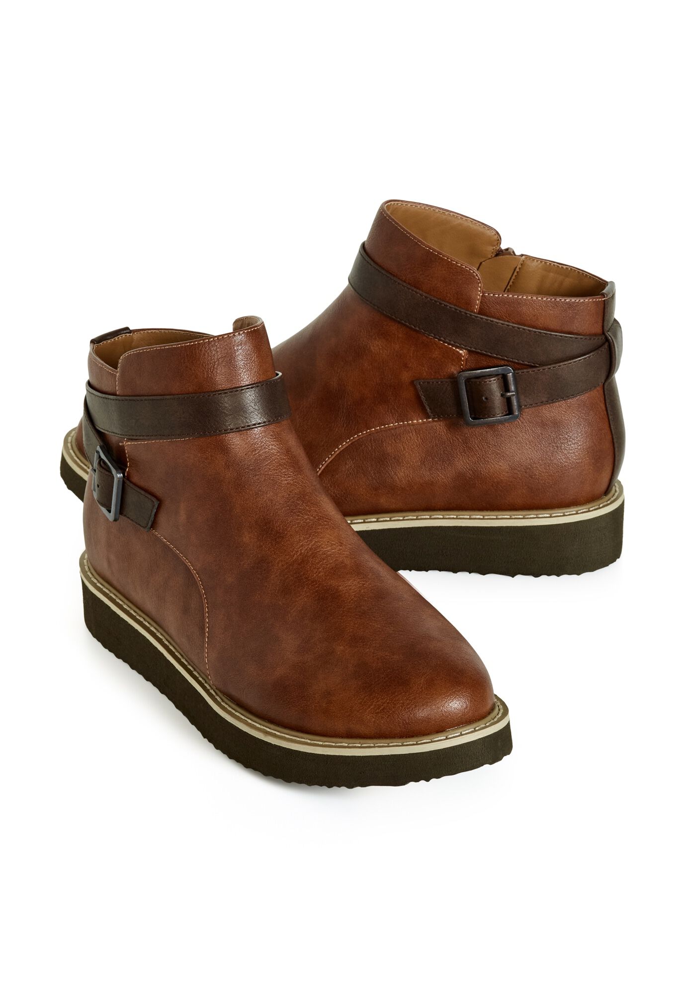 WIDE FIT Valentina Ankle Boot, BROWN, alternate image number 5