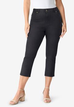 Plus Size Classic Stretch Capri Jean
