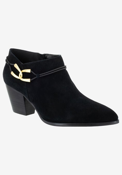 Esme Bootie , BLACK SUEDE LEATHER, hi-res image number null