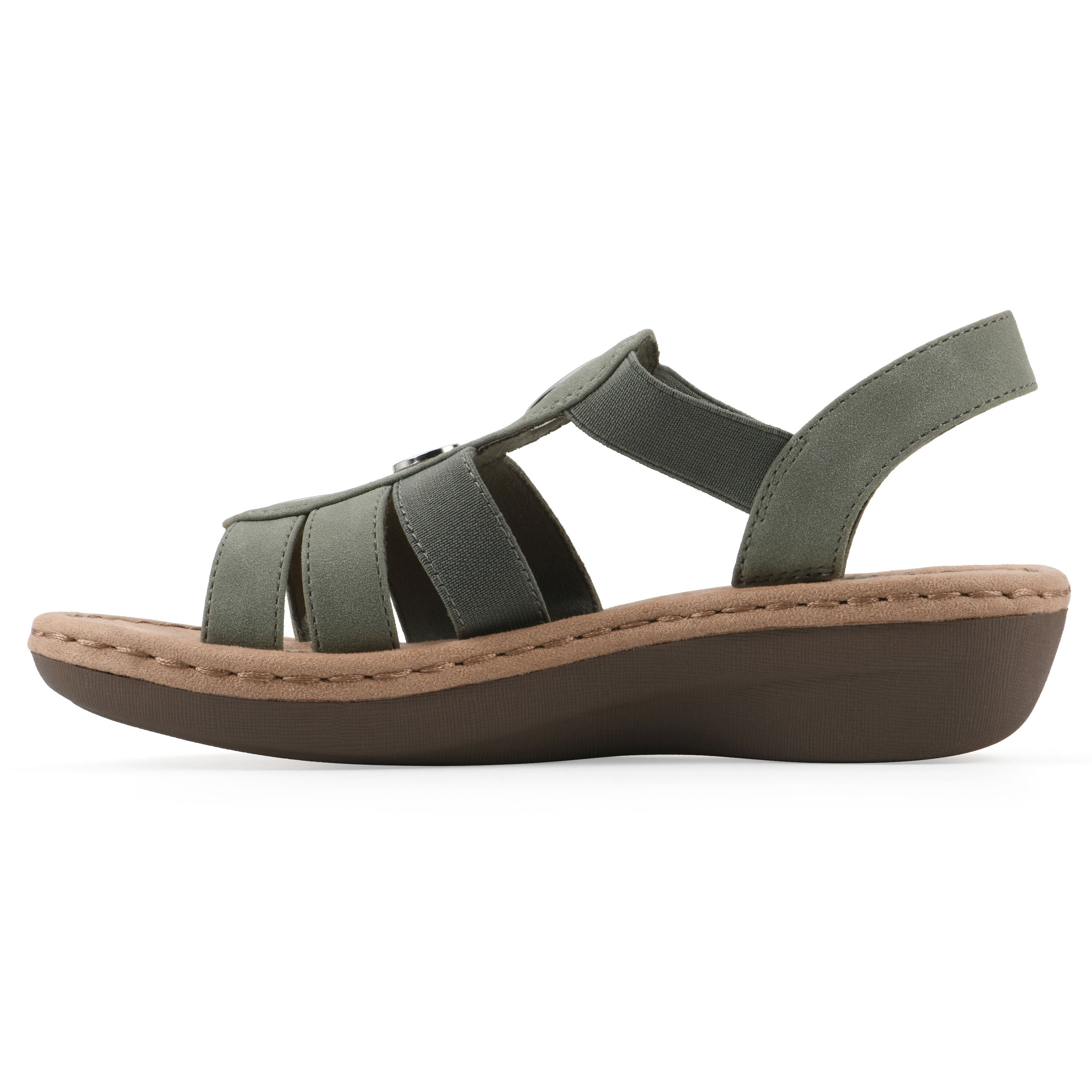 Casimir Mini Wedge Sandal, SAGE NUBUCK, alternate image number 3
