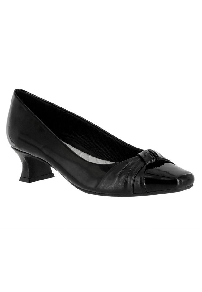 Waive Pump by Easy Street®, BLACK PATENT, hi-res image number null