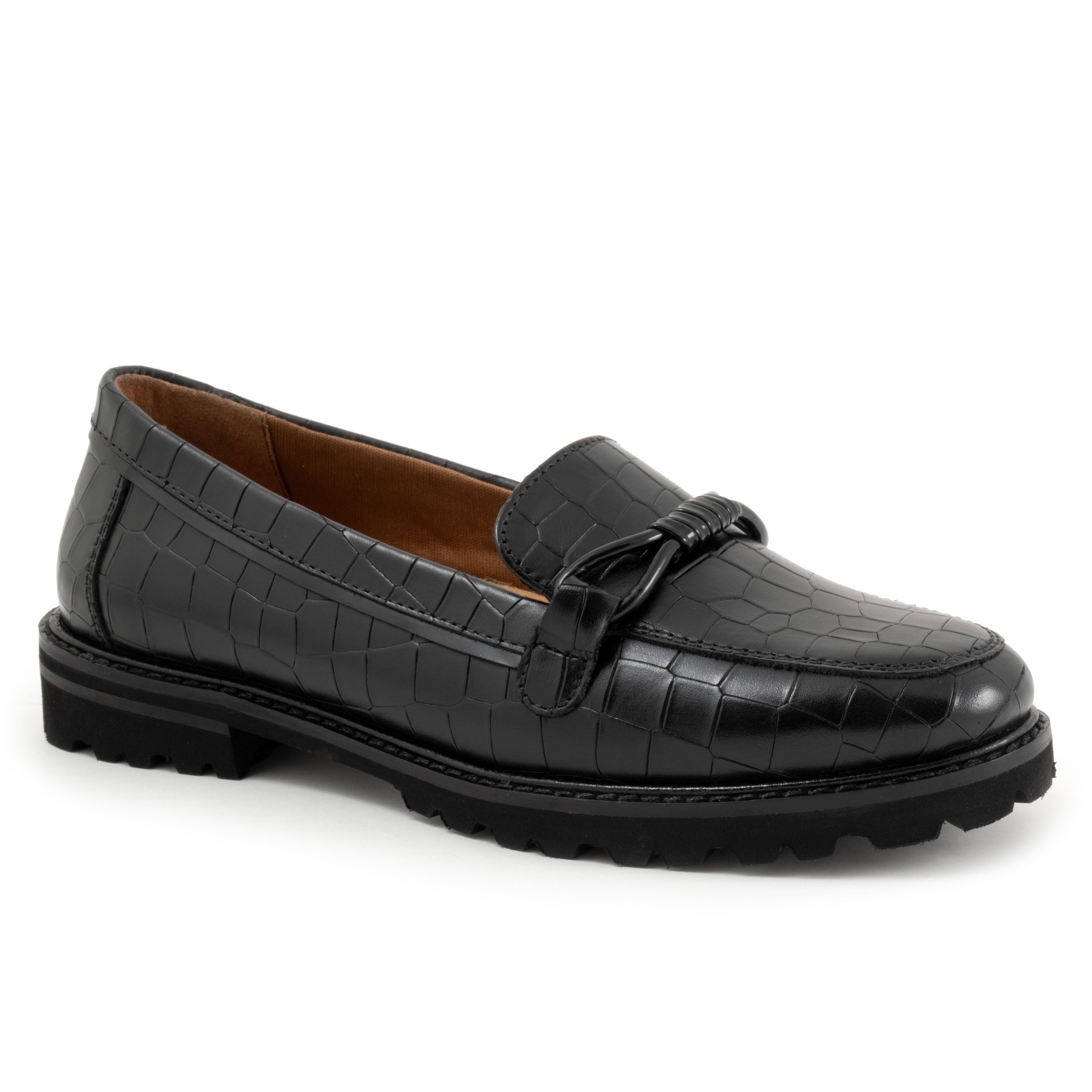 Fiora Flat, BLACK CROCO, hi-res image number 0