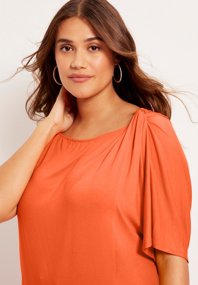 Twist Shoulder Tee, , alternate image number null