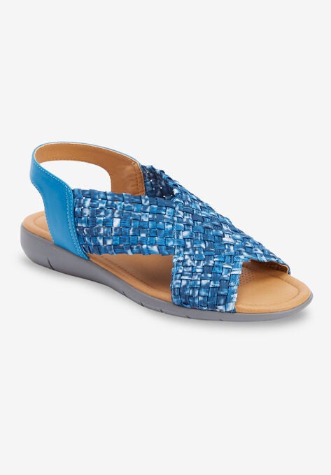 The Celestia Sling Sandal, BLUE TIE DYE, hi-res image number null