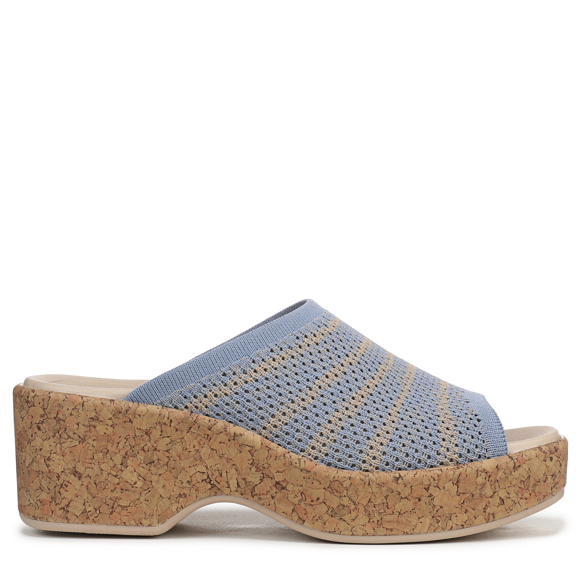 Very Ready Platform Sandal, STONE WASH BLUE, alternate image number 3