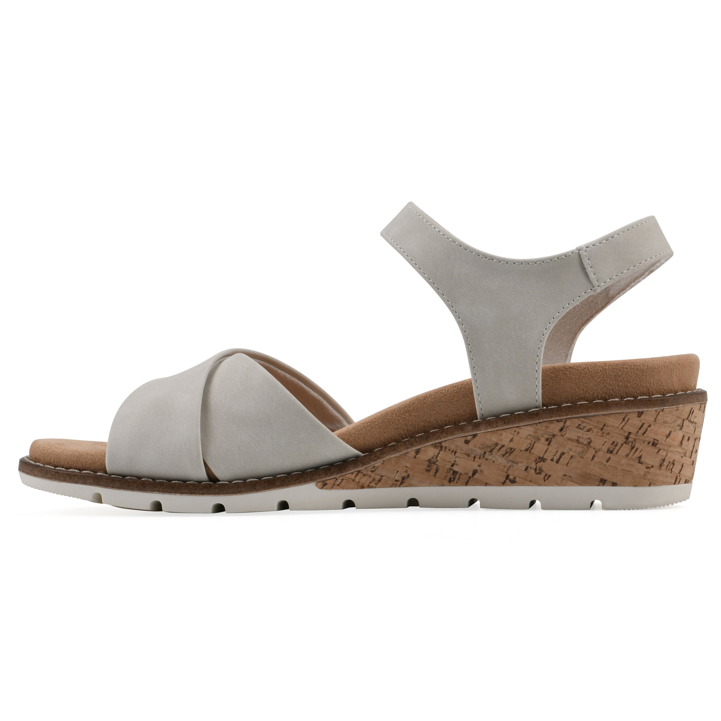 Tinna Wedge Sandal, ICE NUBUCK, alternate image number 3