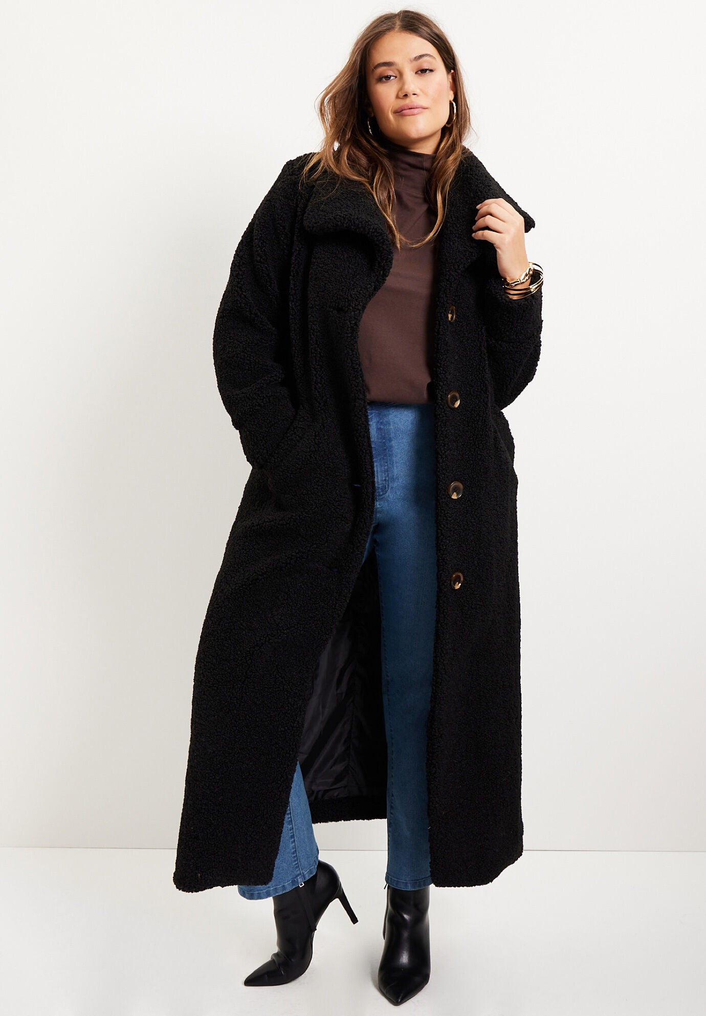 Maxi Teddy Fleece Coat