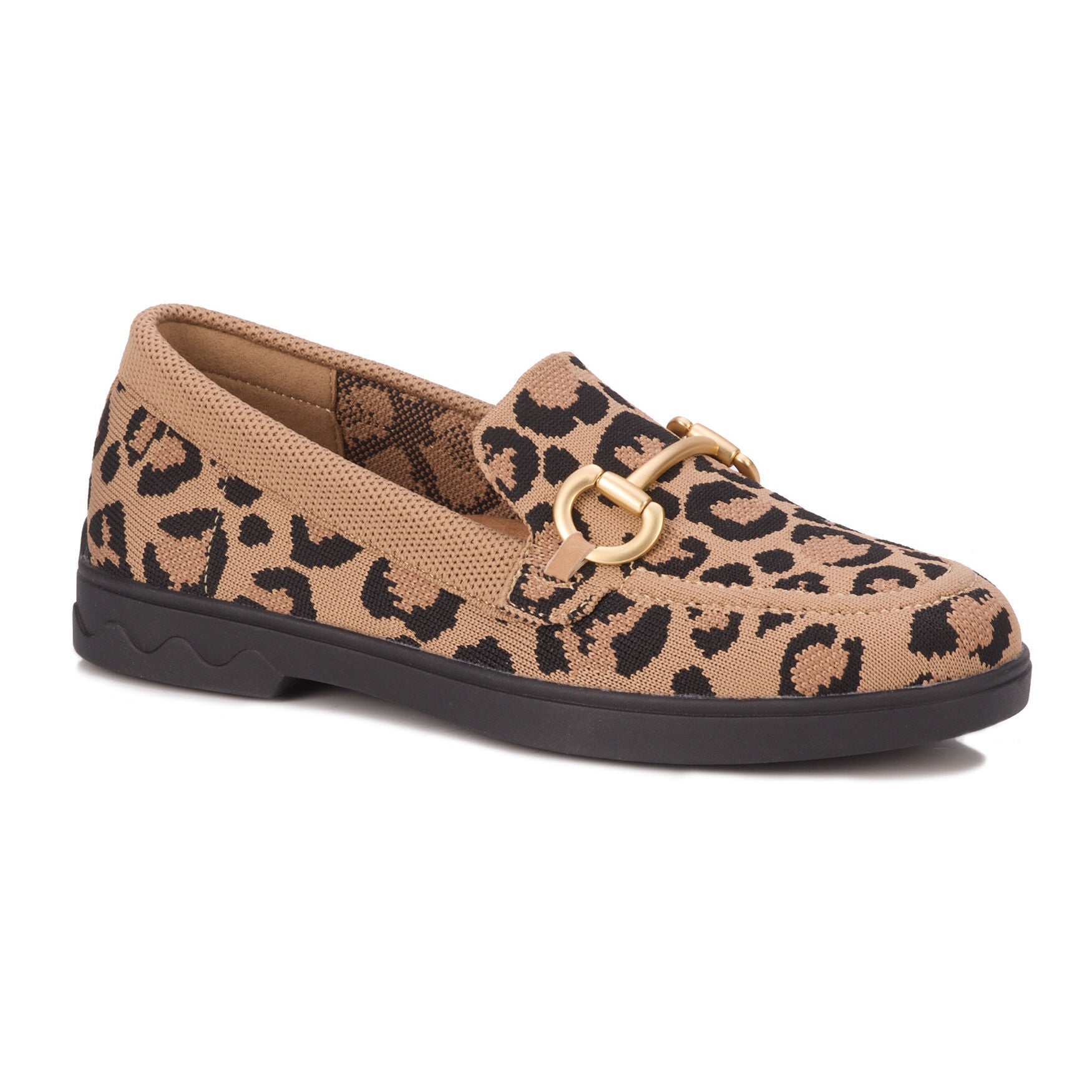 Gwyneth Stretch Knit Loafer, LEOPARD, hi-res image number 0