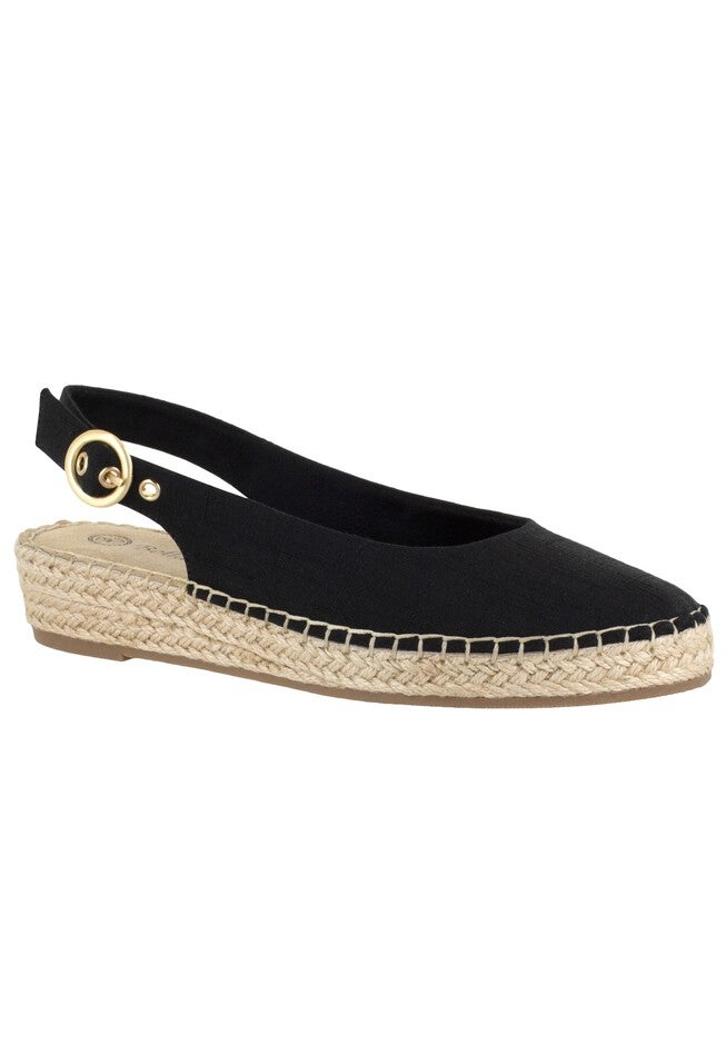 Olive II Espadrille , BLACK FABRIC, hi-res image number null